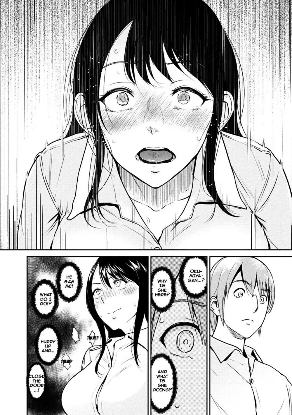 Hentai Manga Comic-Mrs. Okumiya is in the restroom - Kimi o Sasou Uzuki Ana-Read-12